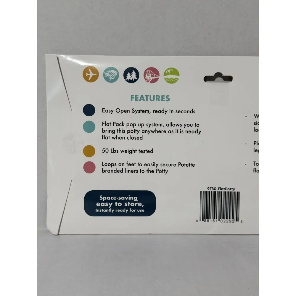 Fold ‘N’ Go Travel Potty + 30 Disposable Leakproof Liners Bundle
